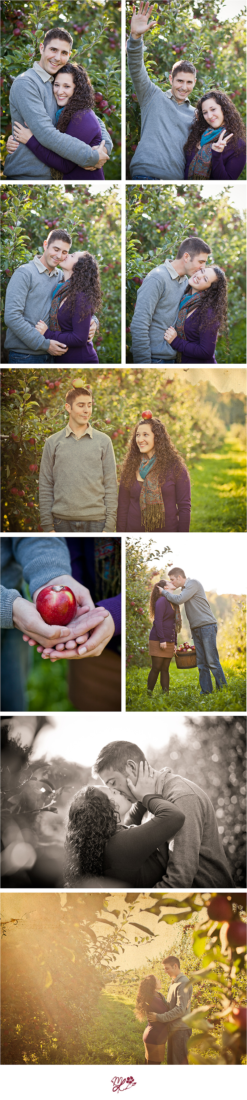 Vintage Apple Orchard Engagement Session LaFayette NY Mabyn Ludke Photography