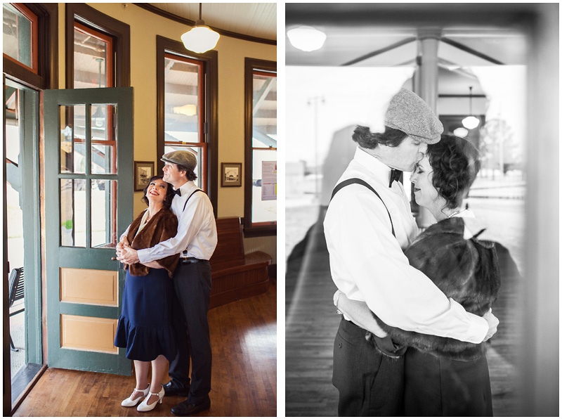 The Depot in Hamlet, NC Engagement Photographer Mabyn Ludke Photography