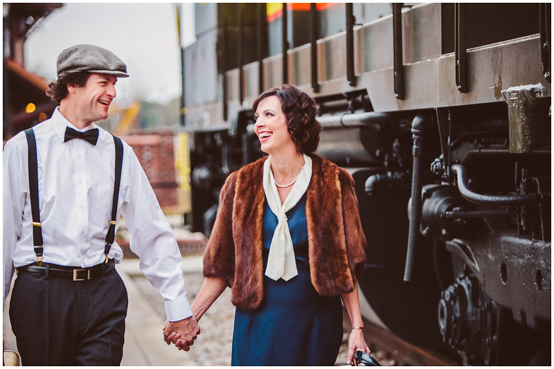 The Depot in Hamlet, NC Engagement Photographer Mabyn Ludke Photography