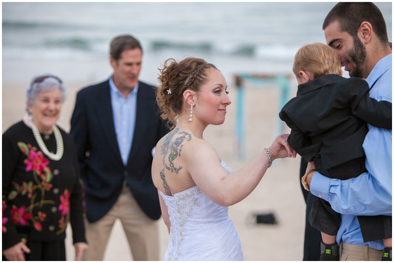 A sweet moment with the ring bearer Montauk NY