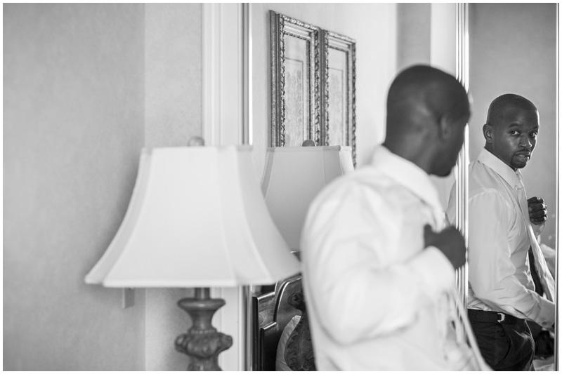 Groom gets ready at the Grandover Hotel Mabyn Ludke Photography