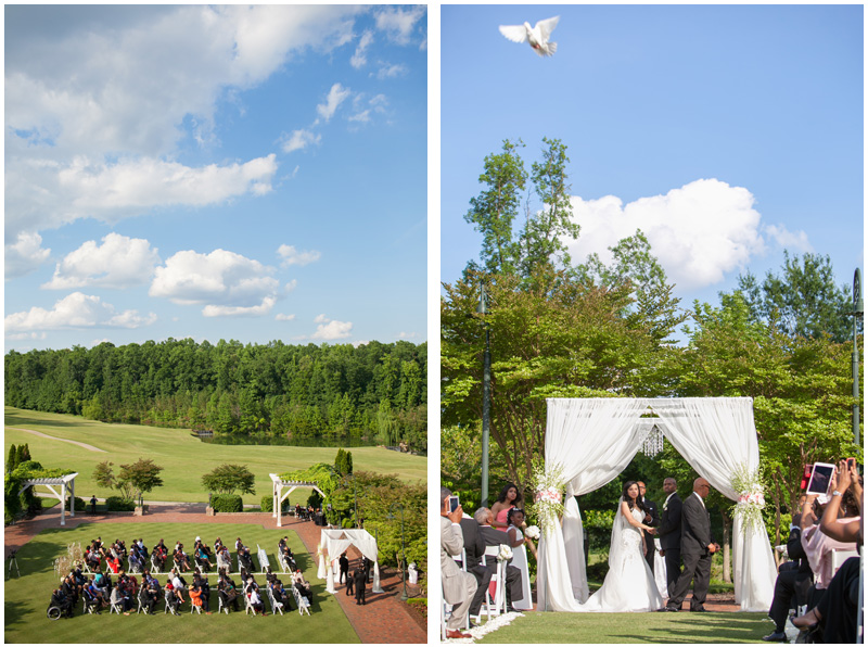 The Grandover Hotel in Greensboro NC is a the perfect place for a dove release ceremony