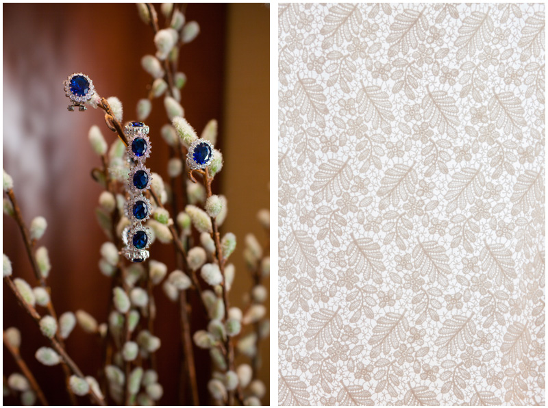 Gorgeous wedding details at the Courtyard Syracuse Downtown Marriott Hotel