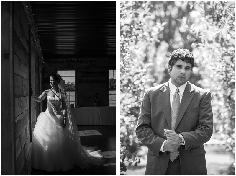 Stunning black and white portraits of the bride and groom in Union Springs by Mabyn 