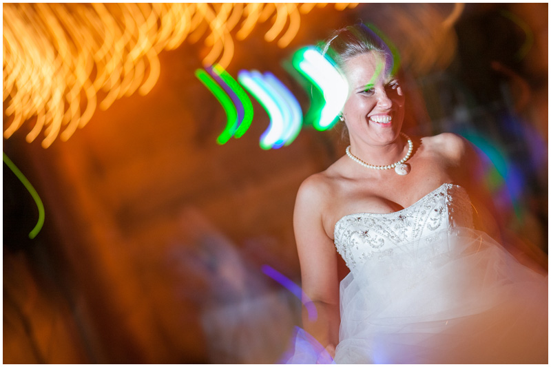 The Apple Station in Union Springs is a great spot for a bride to dance on her wedding day!
