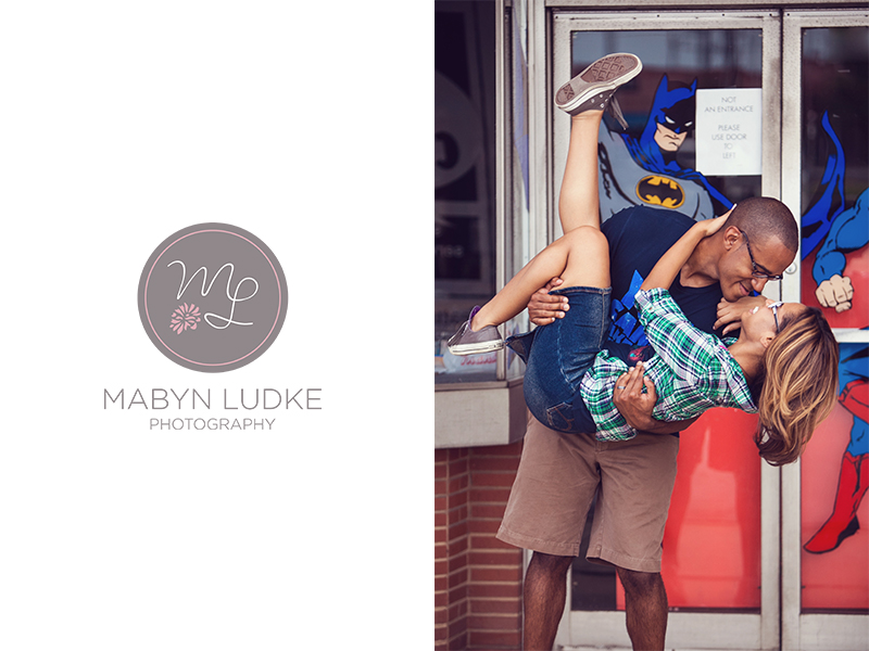Batman approves of this cute couple by Mabyn Ludke Photography at Acme Comics
