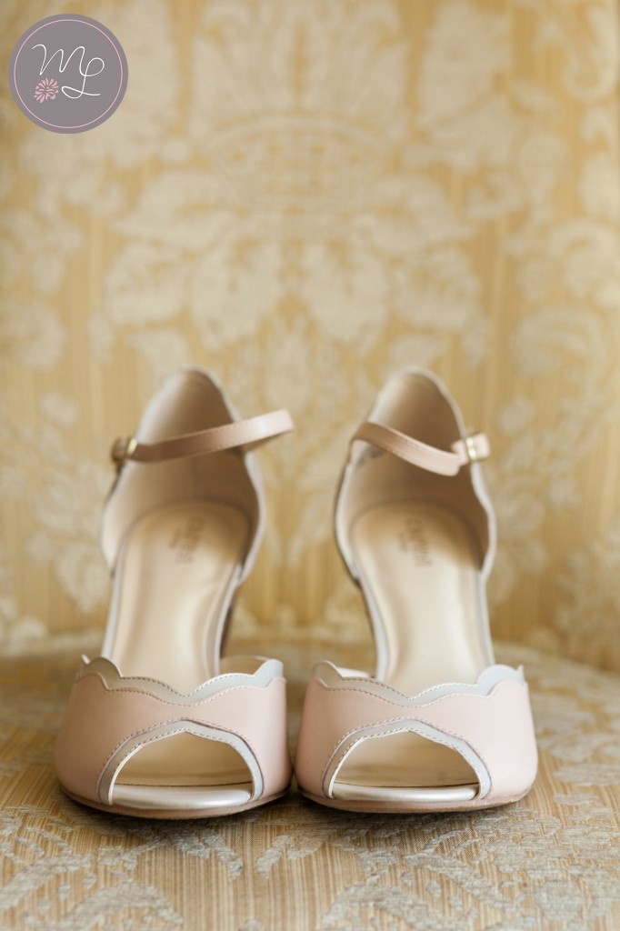 Sweet vintage shoes to go with a sweet lace dress. Perfect for a sweet bride like Jocelyn!