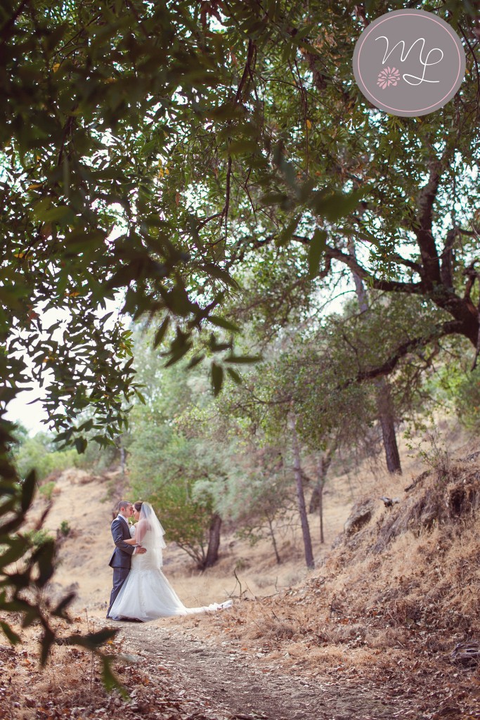 Calistoga Ranch provides a beautiful backdrop for wedding portraits. Photo by Mabyn Ludke