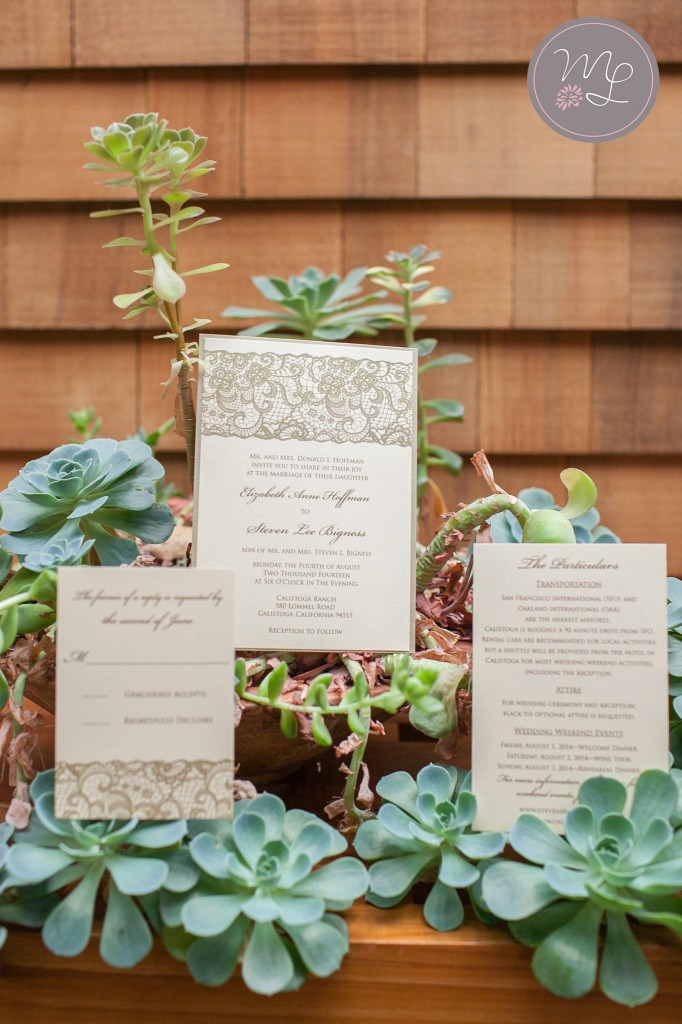 philoSophie did a wonderful job creating Liz and Steve's invitations and other stationary.