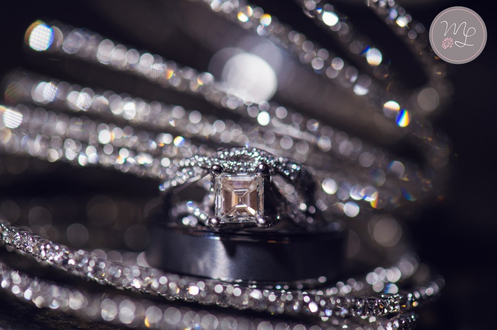 Sparkling wedding bands at Whiteface Lodge. Mabyn Ludke Photography