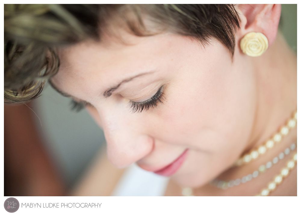 A simply beautiful bride getting ready in Kernersville, NC on her wedding day. Mabyn Ludke Photography