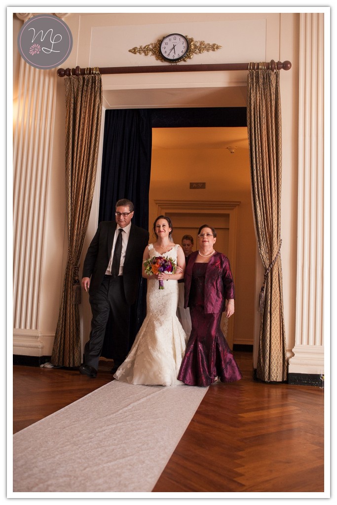 Wedding Ceremony : Mabyn Ludke Photography: The Yale Club of New York City : Danielle & Zack
