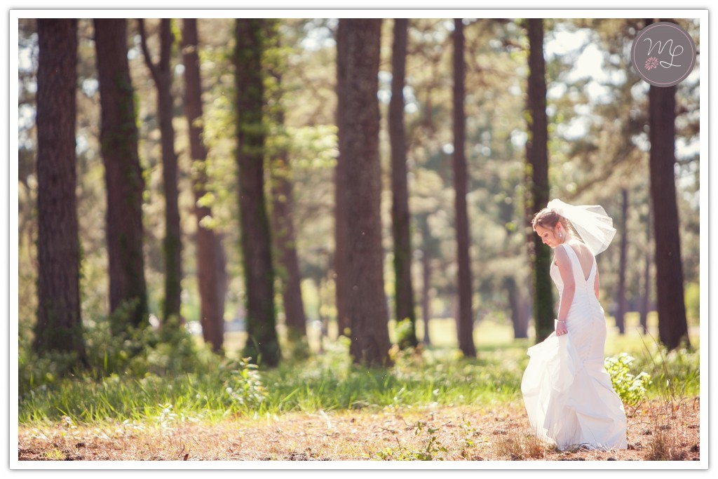 A sweet and soft bridal at the Air force Base in Raleigh, NC. Mabyn Ludke Photography