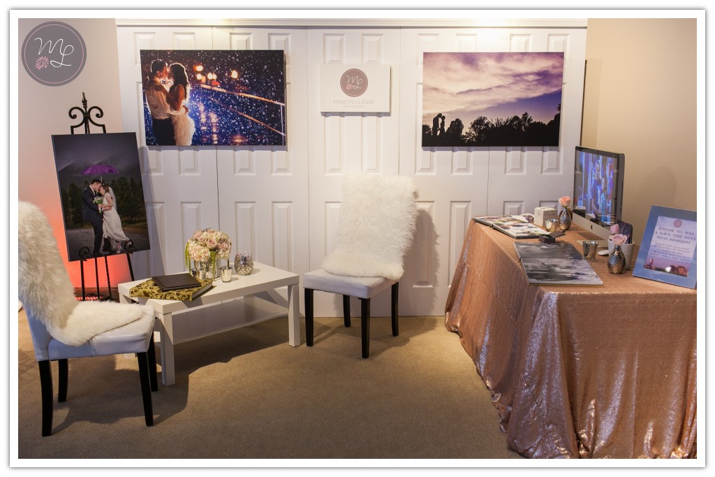 Mabyn Ludke Photography had an amazing booth at the Villa de l'Amour's grand opening event!