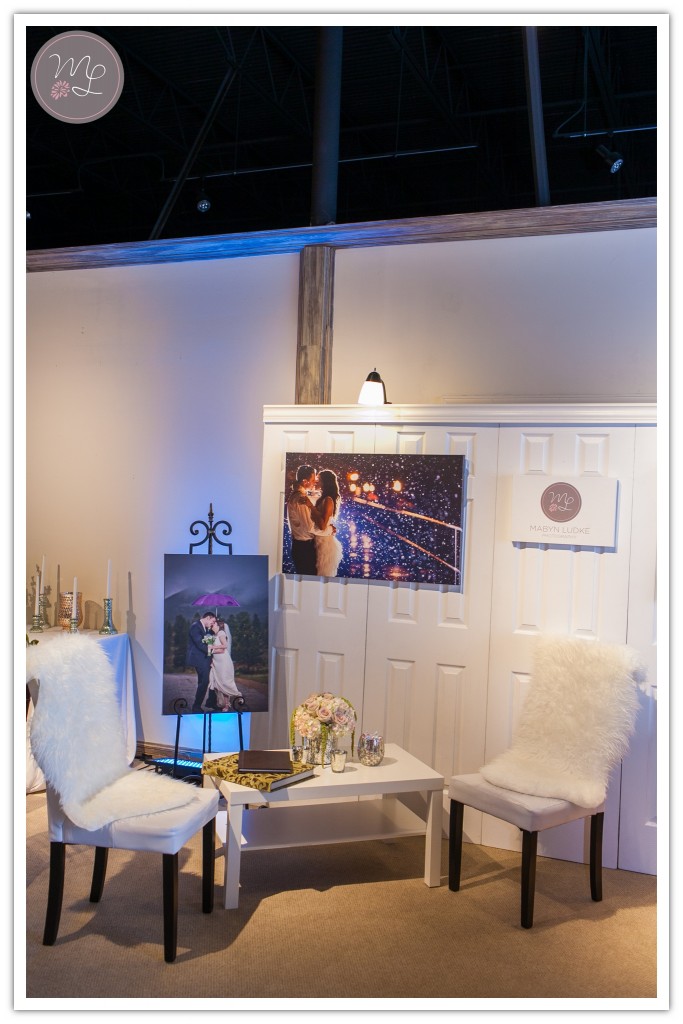 Mabyn Ludke Photography had an amazing booth at the Villa de l'Amour's grand opening event!