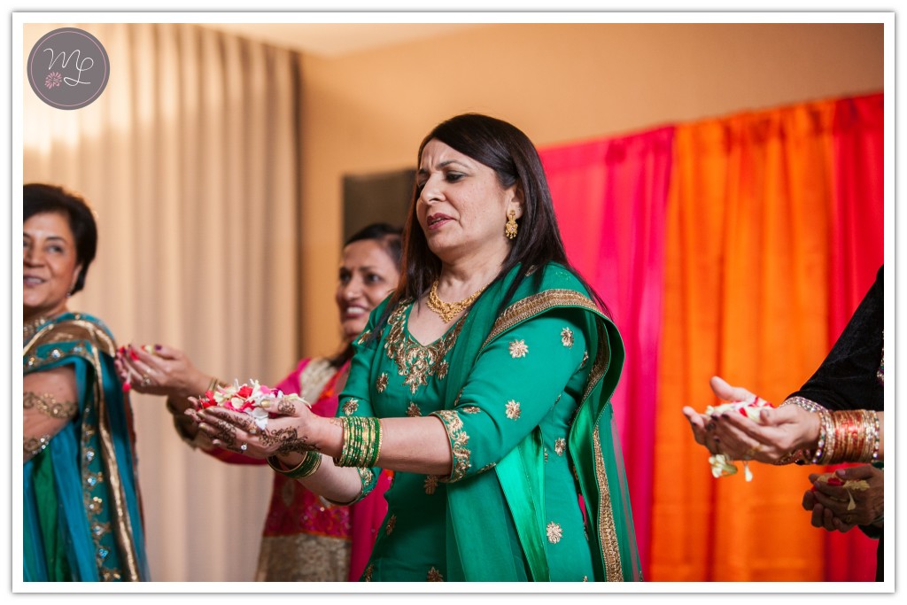 dancing and performances at a traditional Sangeet at the Sheraton of Chapel Hill.