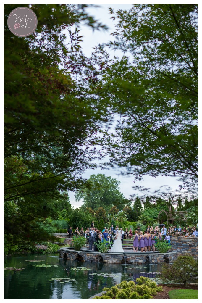Across the pond, Julie and Drew tie the knot at Duke Gardens. © Mabyn Ludke Photography, Durham, NC wedding photographer. 