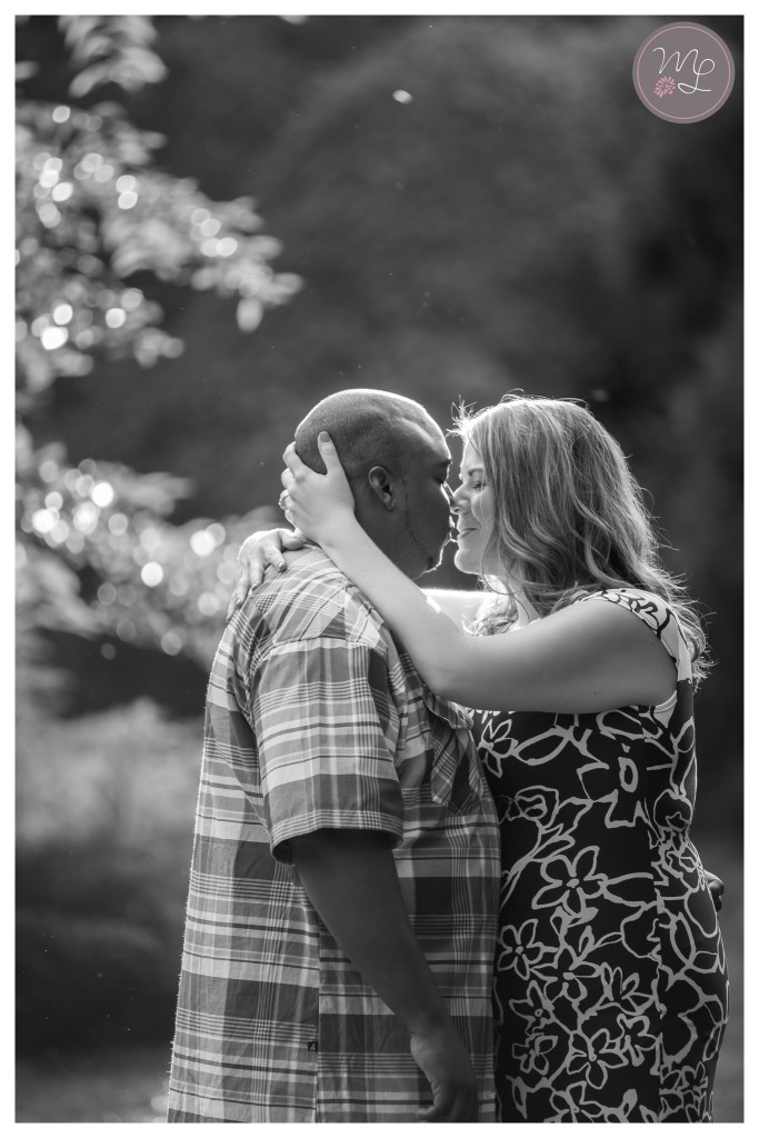Sweet kisses and hugs at this romantic Greensboro engagement session. © Mabyn Ludke Photography, Charlotte, NC Engagement Photographer