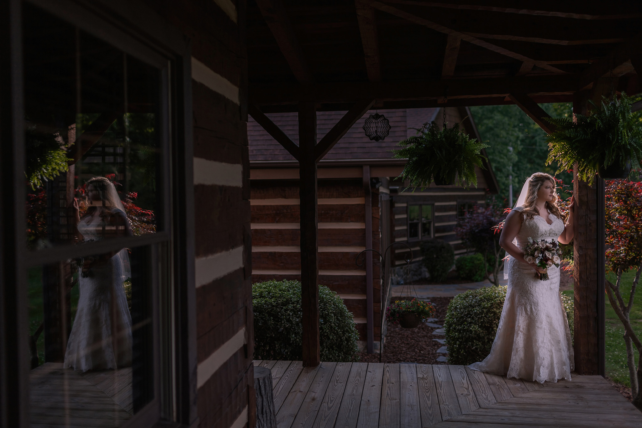 An artistic bridal portrait shot in Asheboro North Carolina Credit to Mabyn Ludke Photography