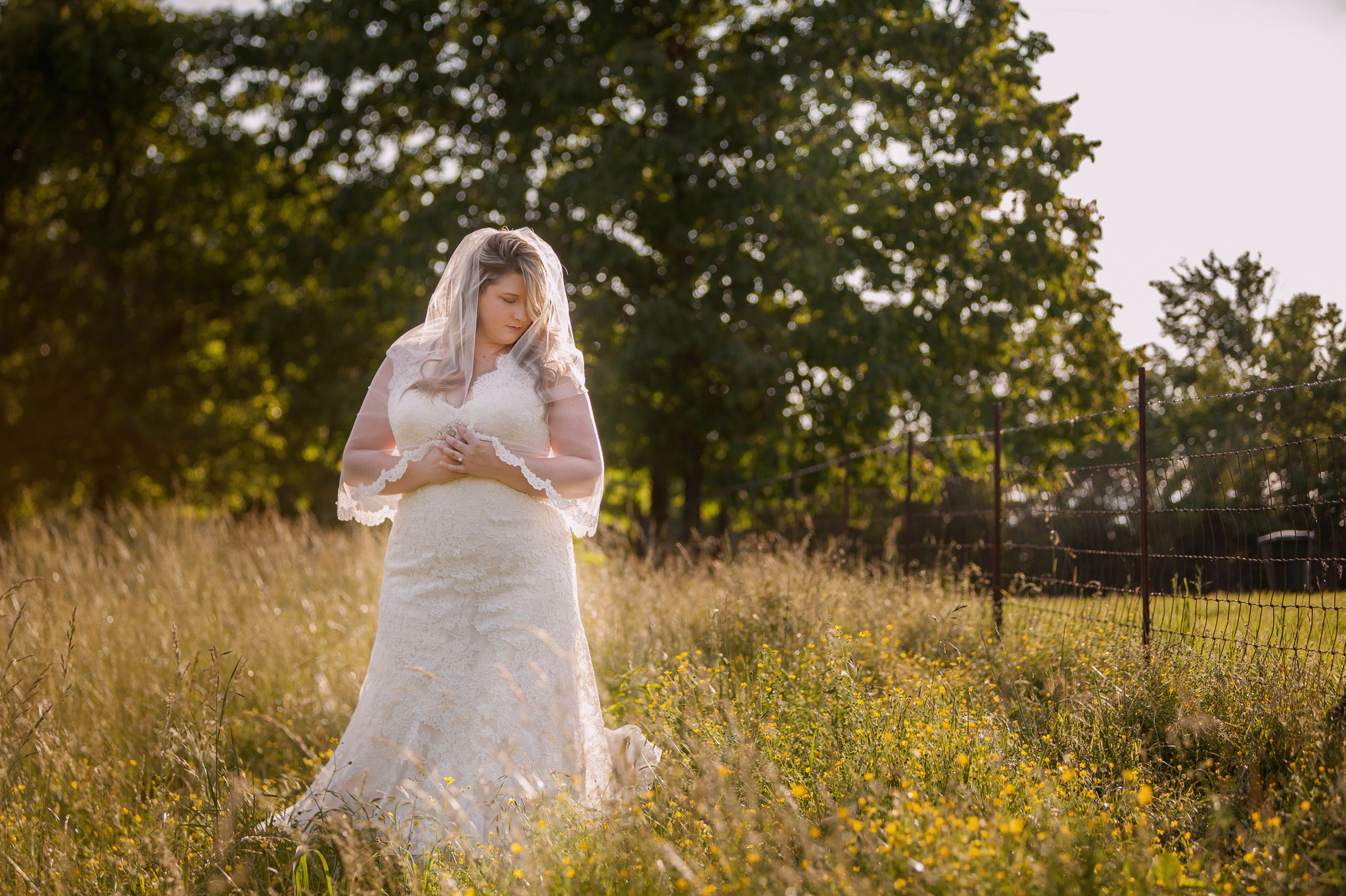 A romantic and whimsical bridal portrait in Asheboro North Carolina photo by Mabyn Ludke