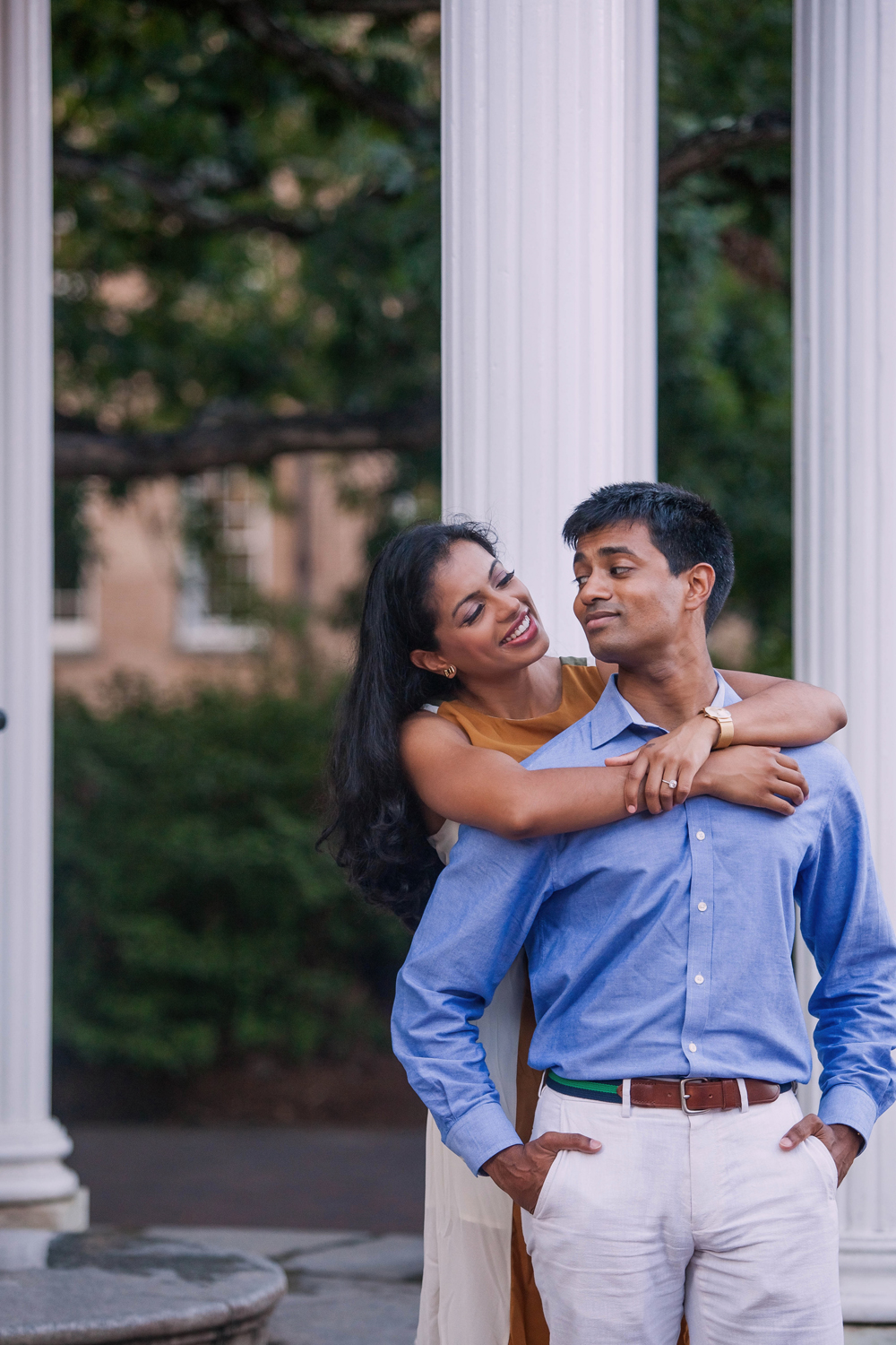 Old Well UNC Chapel Hill NC Engagement Photographer Mabyn Ludke Photography