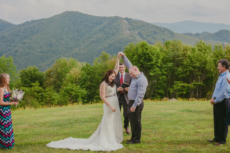 Nicki & Brad's Elopement to The Swag in Waynesville, NC North