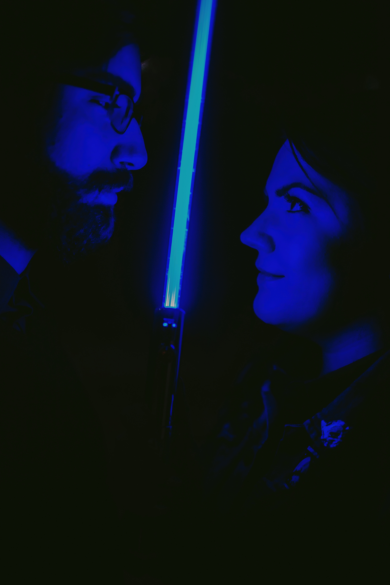 The Forest Theater Chapel Hill, NC Star Wars Engagement Photographer Mabyn Ludke Photogaphy