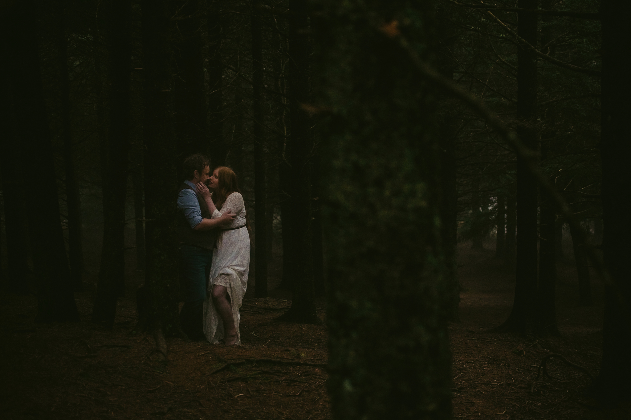 A moody Black Balsam Knob Engagement Session near Asheville, NC