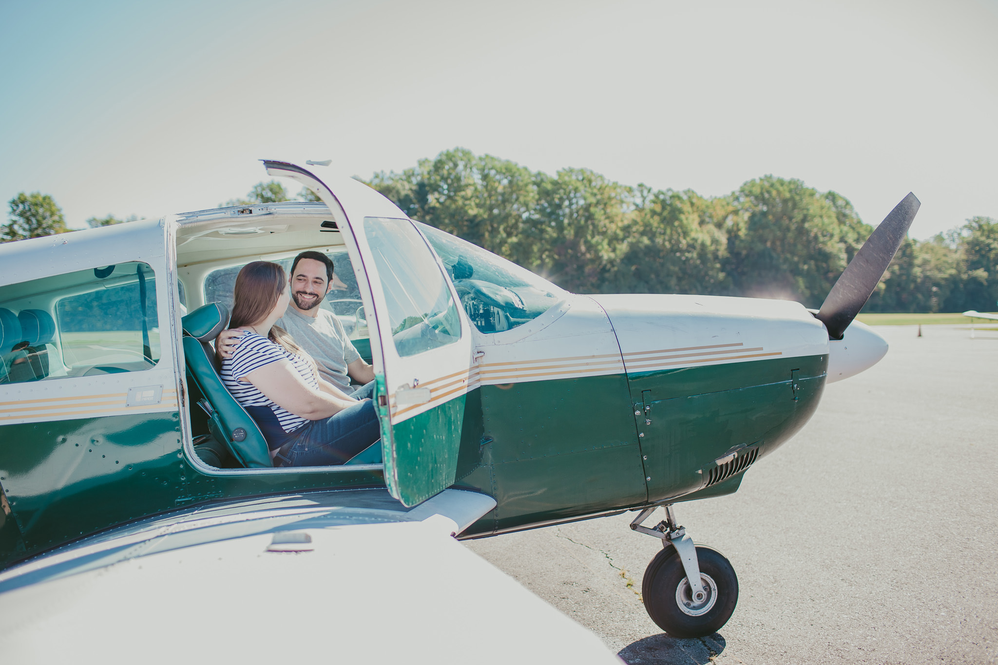 Flying W Airport Medford, NJ Engagement Photography