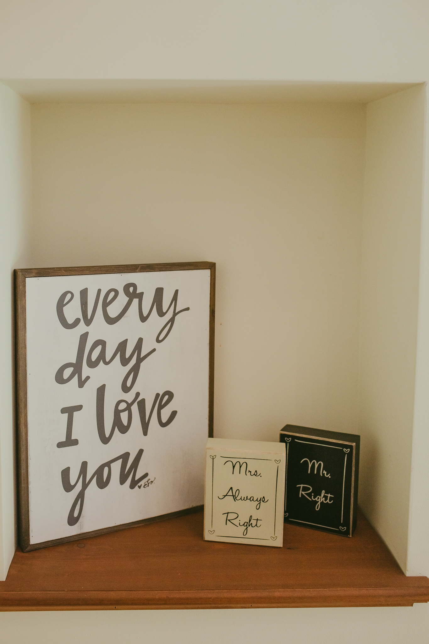 Alexander Homestead has lots of love reminders all over their bridal suite