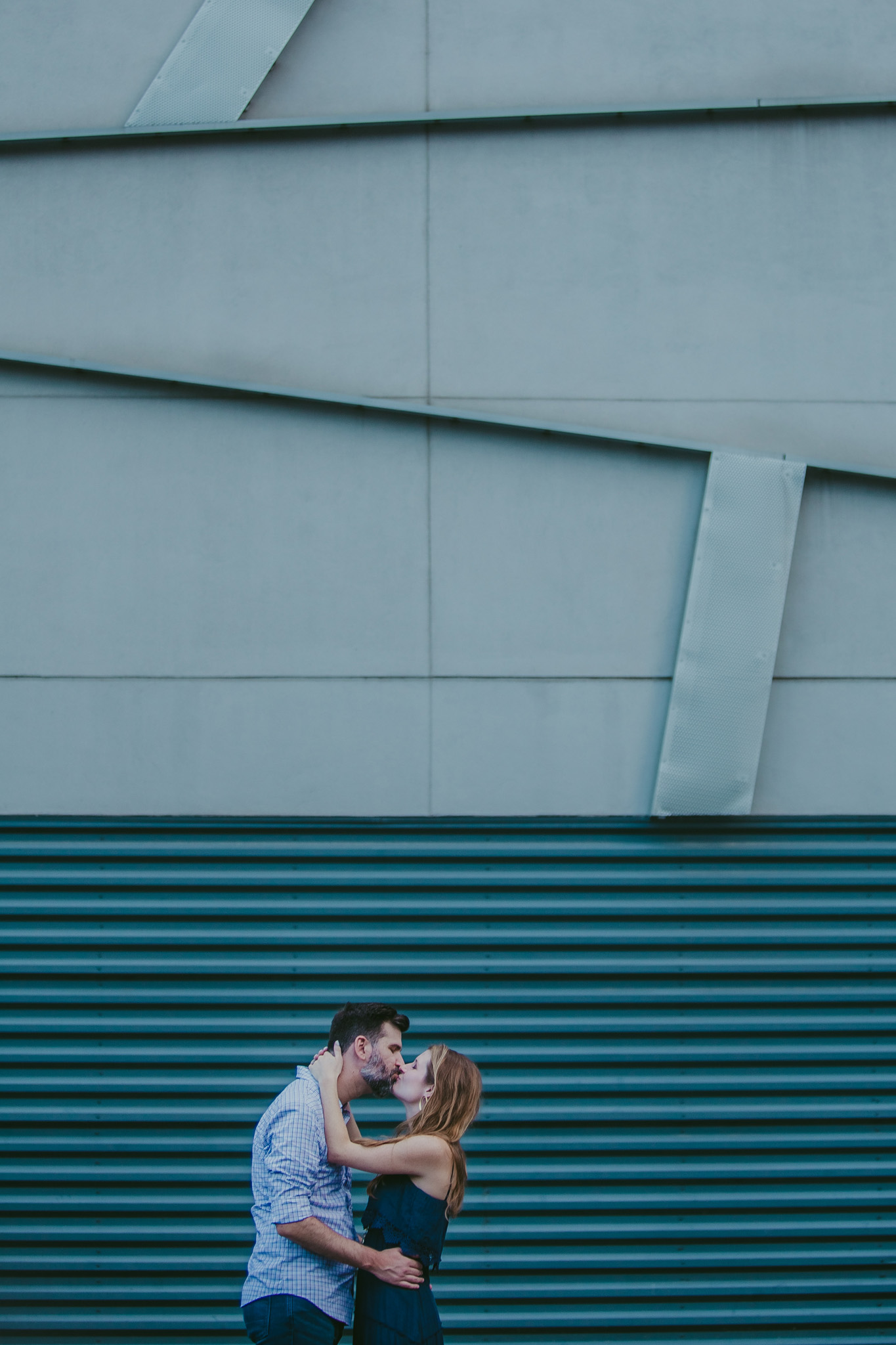 Colorful Uptown Engagement in Charlotte, NC