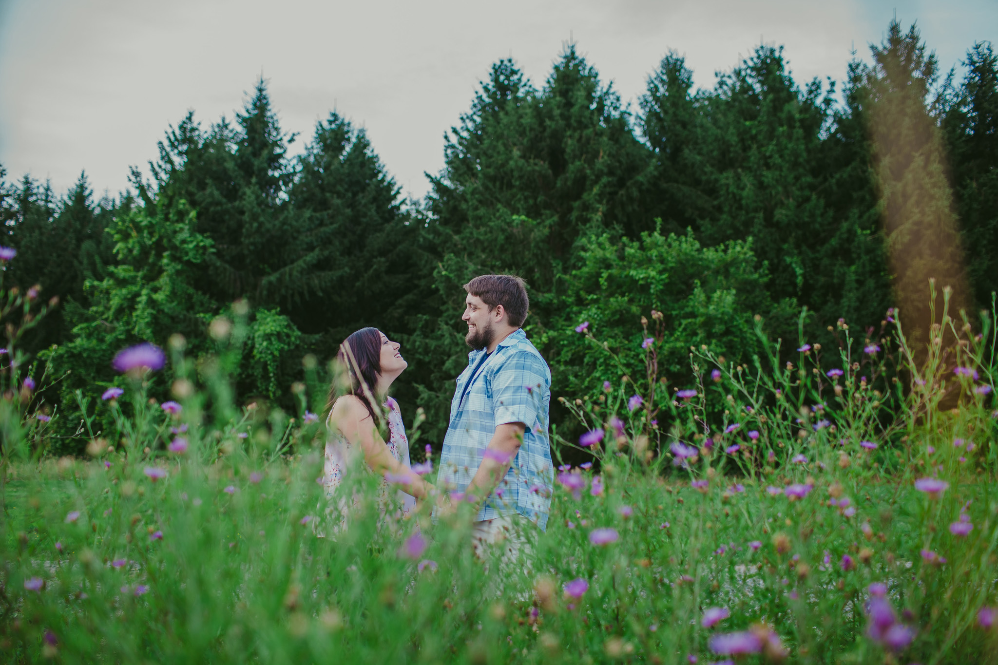 A whimsical engagement session at Green Lakes in Fayetteville, NY