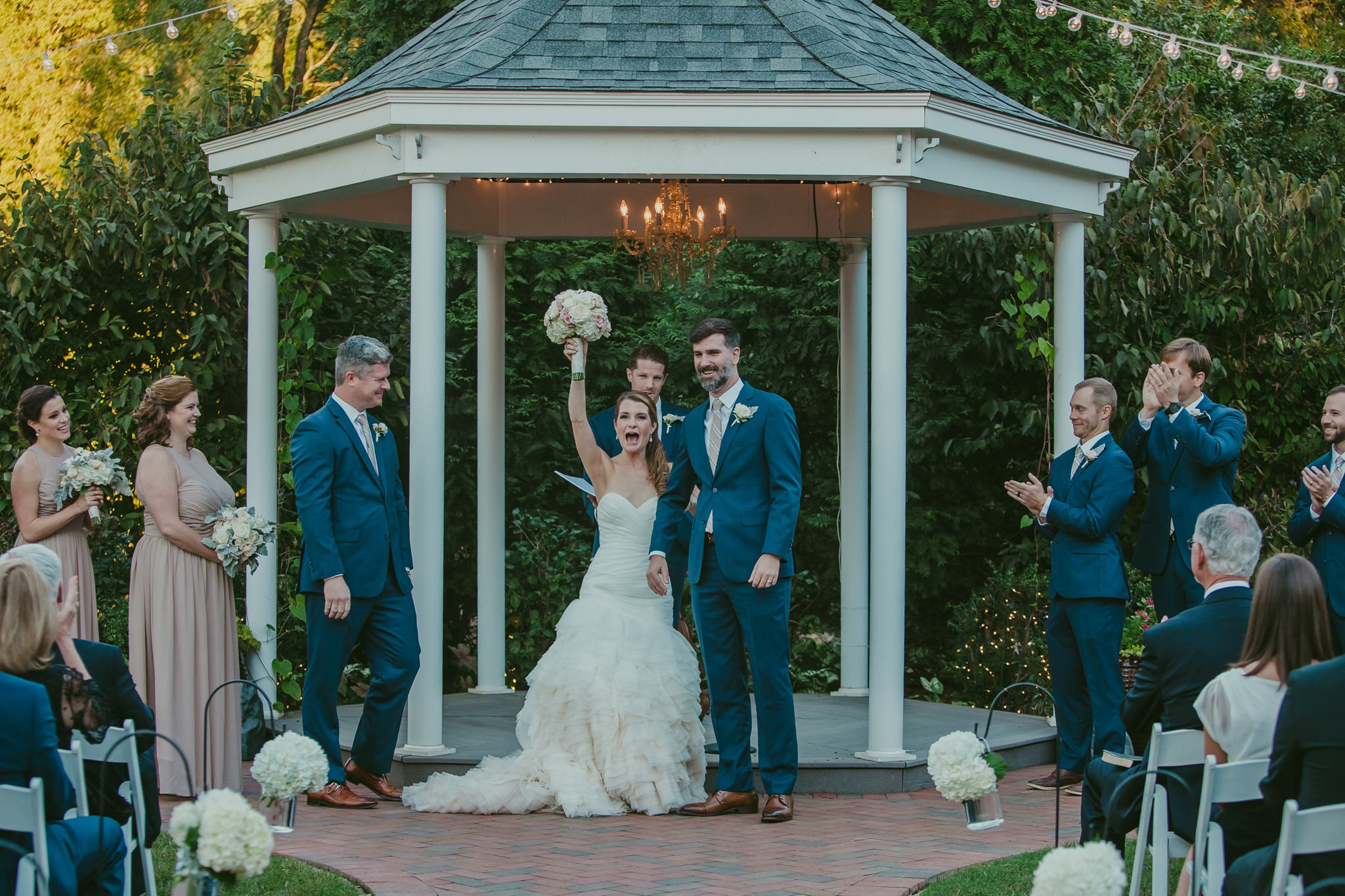Wedding ceremony at Alexander Homestead in Charlotte, NC