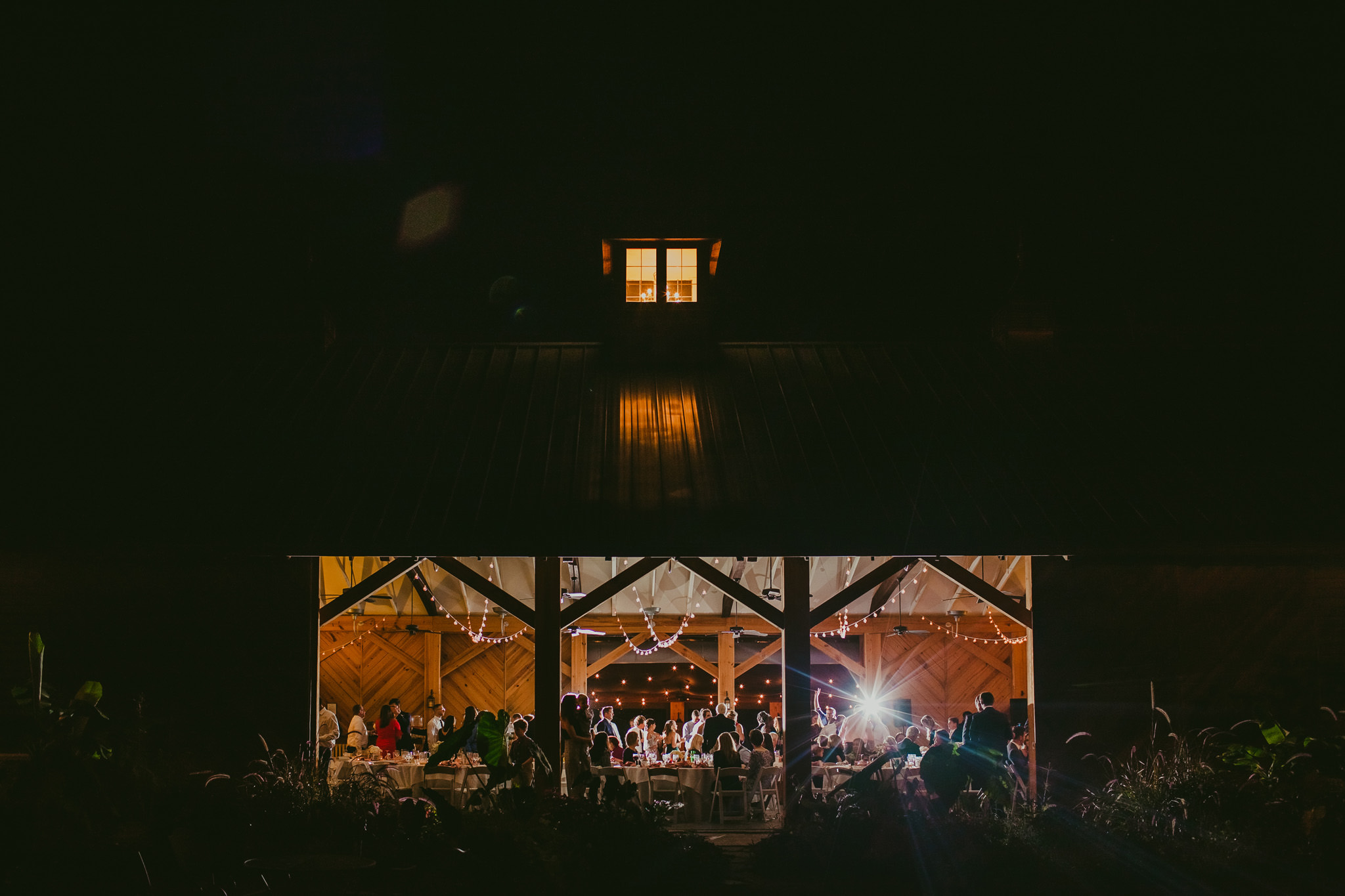 The barn is perfect for wedding receptions at Alexander Homestead